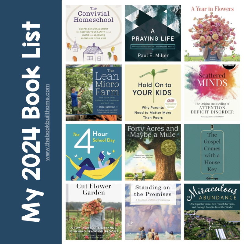 My 2024 Book List The Book Built Home